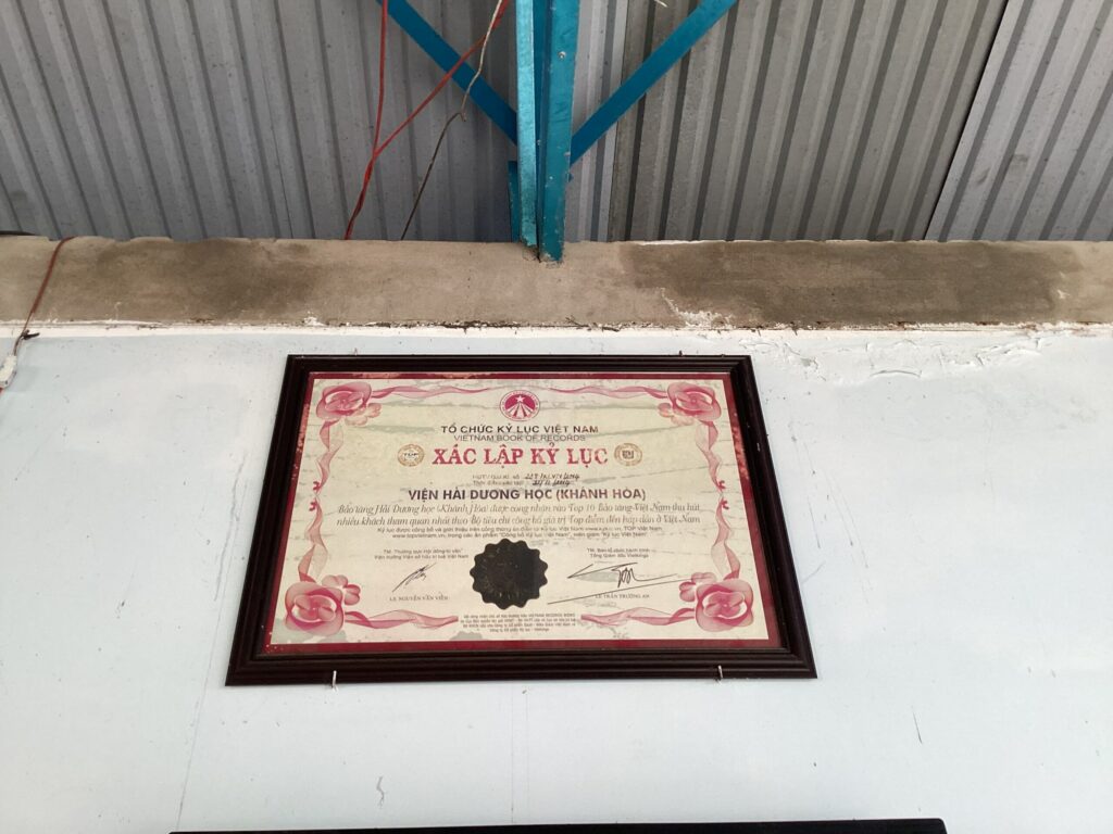 Kỷ lục tại Viện Hải Dương Học Nha Trang